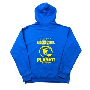 Blockbuster Video Last Blockbuster on the Planet Hoodie Blue Mens Medium Bend OR
